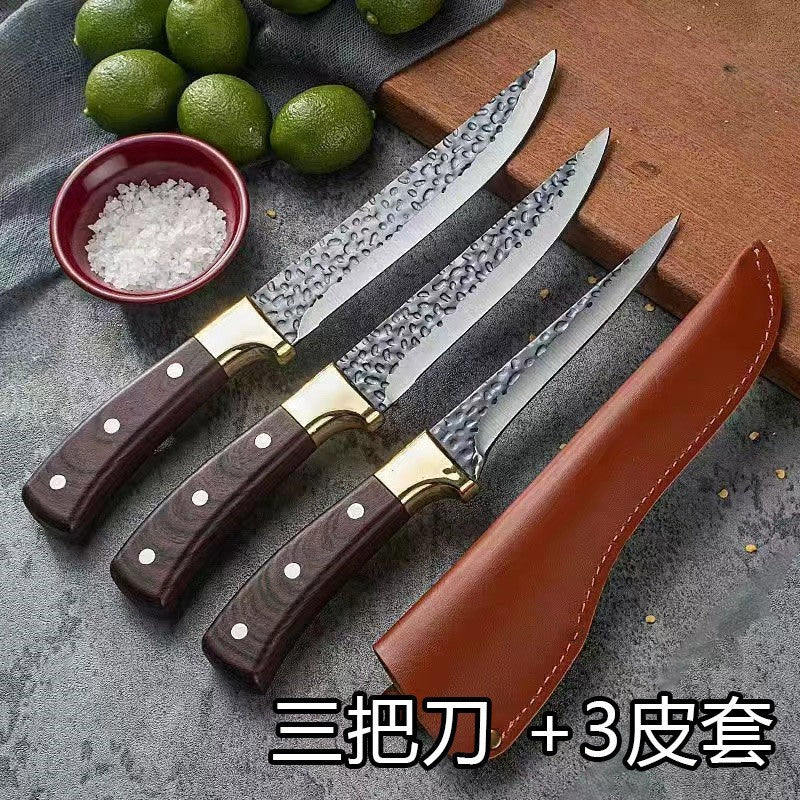 Stainless steel cutting knife, forged butcher, meat picking, pig killing, meat cutting, meat selling, bone shaving, sharp sheep slaughtering, bone picking and cutting knife