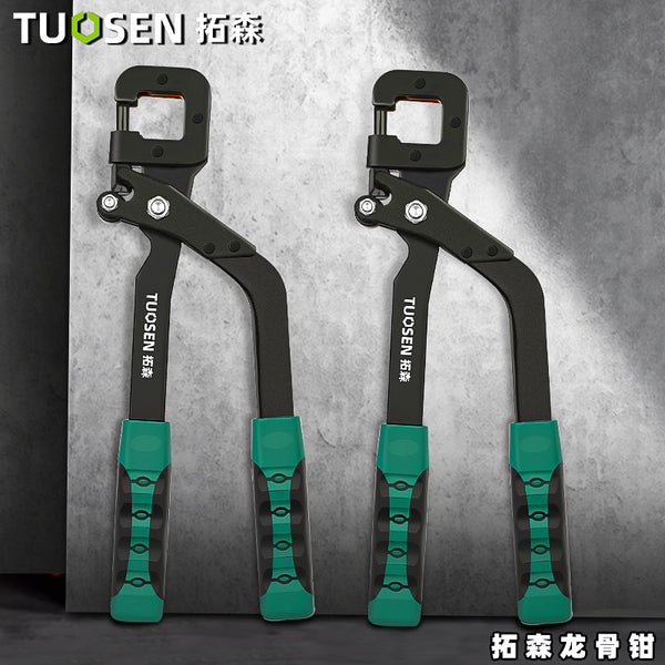 Tuosen Hardware Tools Keel Fixing Installation Tools Hole Puncher Light Steel Keel Pliers 12 Inch Ceiling Hole Punching Pliers