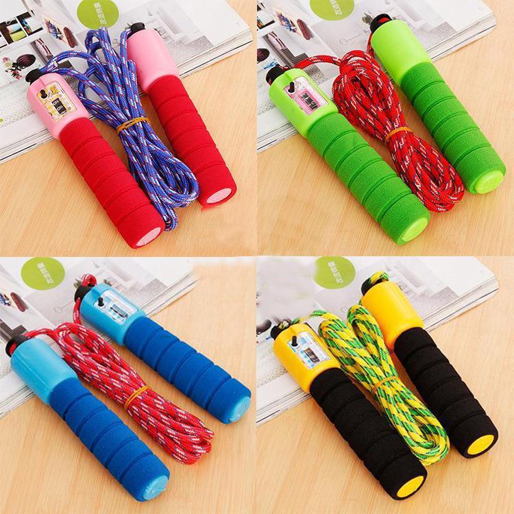 Primary and secondary school students school skipping rope adjustable count skipping rope fitness beginner skipping rope wholesale pattern rope gift