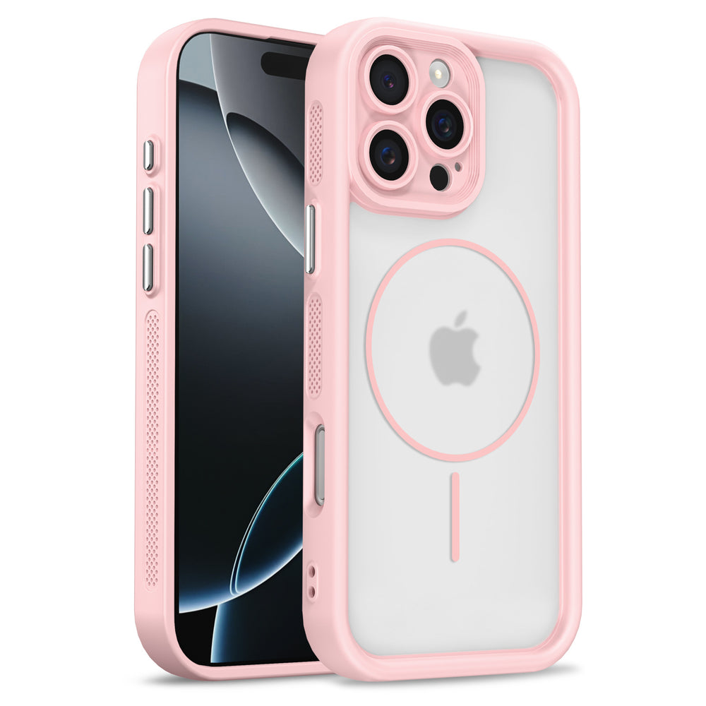 Suitable for iphone17 mobile phone case sky eye two-in-one magnetic suction apple 16 electroplated all-inclusive pc cooling mobile phone case