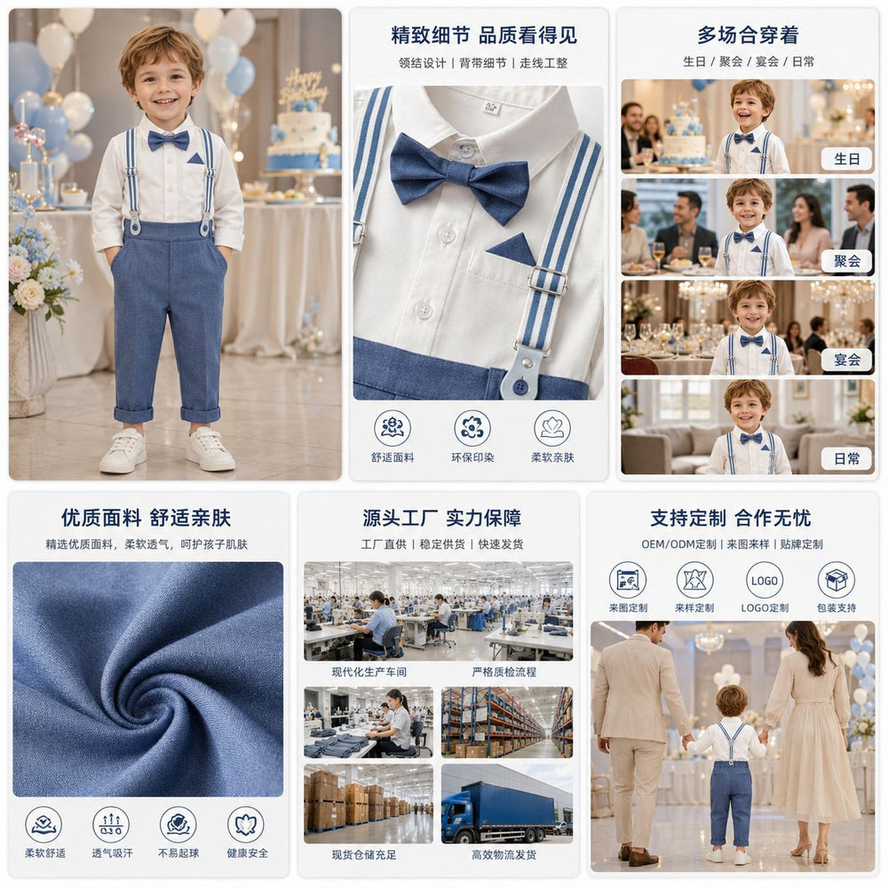 Autumn new arrivals: children's cotton sets, wholesale kids' clothing, children's stage performance costumes, first birthday dresses, cross-border children's apparel