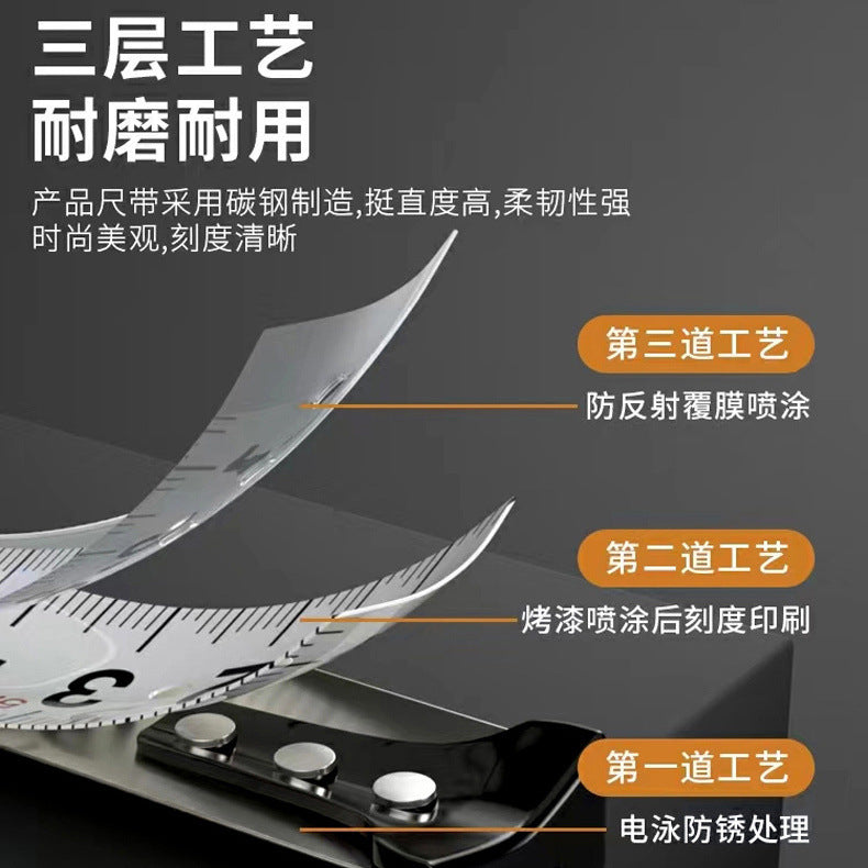 Delixi Electric Tape Measure Household Steel Measurement Measure 3 meters 5 meters 10 meters Construction site wear-resistant and anti-drop box measure Thickened ruler