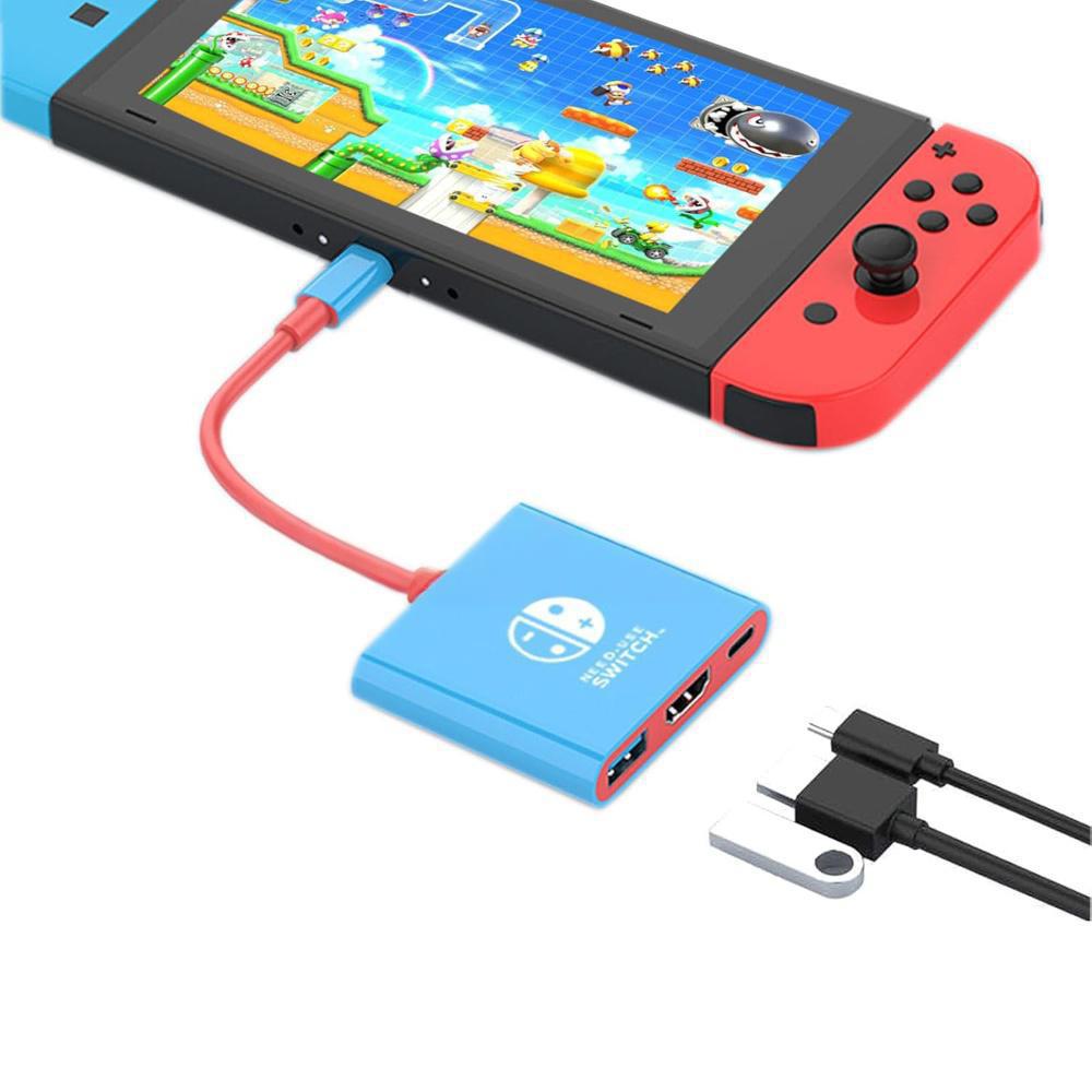 Nintendo switch type-c tv projection expansion dock - portable gaming console docking station