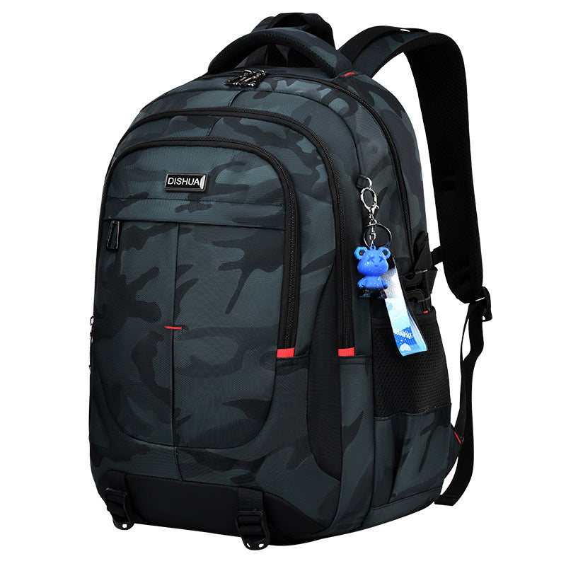 2026 new school backpack for boys - extra large capacity, lightweight, spine-protecting backpack for junior high and high school students