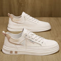 Men's winter 2025 new collection: breathable, versatile leather shoes for men - athletic, casual, slip-on, premium white sneakers