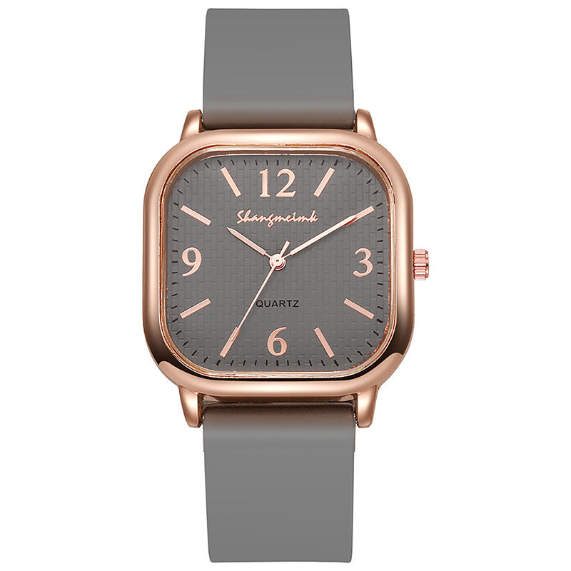 Square watch women's middle school students casual harajuku elegant small dial k-style artsyretro mori girl digital women's watch