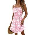 european and american cross-border  summer new print cami dress