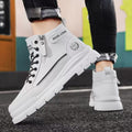 Boots for men 2025winternew arrival high-top casual white sneakers leather thick soleworkwear boots for men