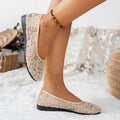 Export  spring new arrivalfashionplus size round toe flatsflats women's bean casual shoes fly woven women's shoes wholesale