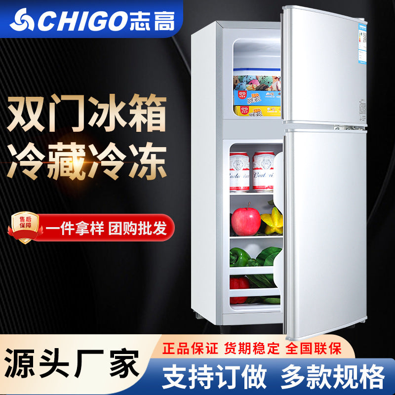 Chigo engineering procurement refrigerator specifications freezer refrigerator double door for homeexport small refrigerator factory wholesale