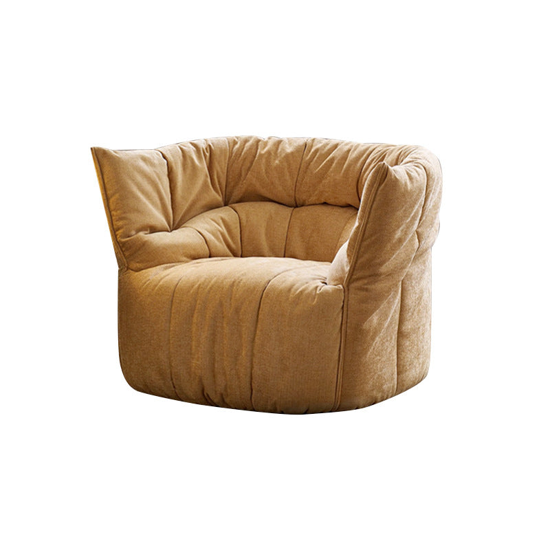 Burgundy single sofa modern casual designer fabric lazy sofa for home retro style casual chair
