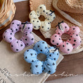 K-style girl sweet heart cotton-filled hair tie kidsbows ring girl ball headband hair rope large intestine ring