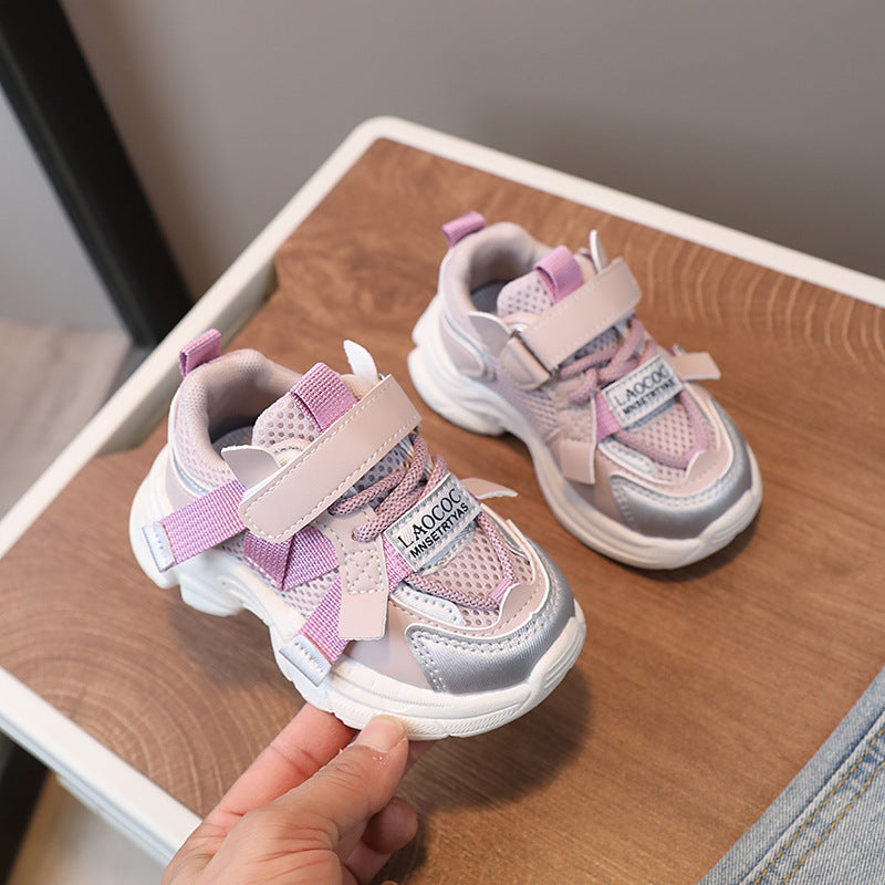Kids' chunky sneakers: new spring  collection - casual mesh shoes for boys and girls, breathable running shoes for toddlers and young children