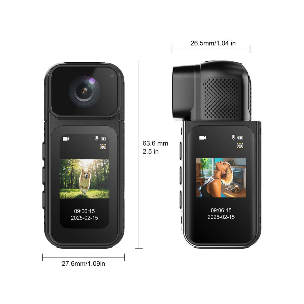 Yinton 360 sports panoramic camera chest fixed motorcycle driving recorder thumb flap pocket pants camera