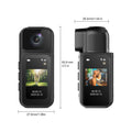 Yinton 360 sports panoramic camera chest fixed motorcycle driving recorder thumb flap pocket pants camera