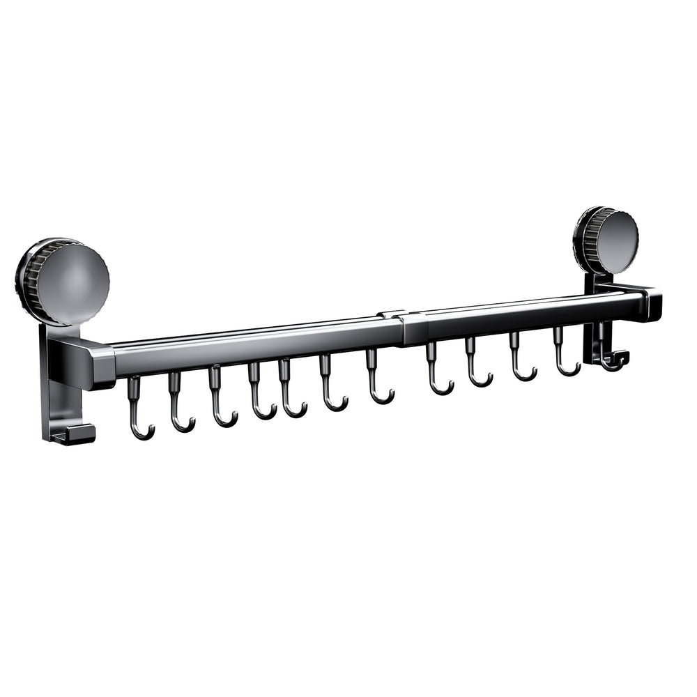 Kitchen suction cup storage rack, punch-free hook, hanging rod, spatula cover, spoon, knife all-in-one hanging rack, cutting board storage rack