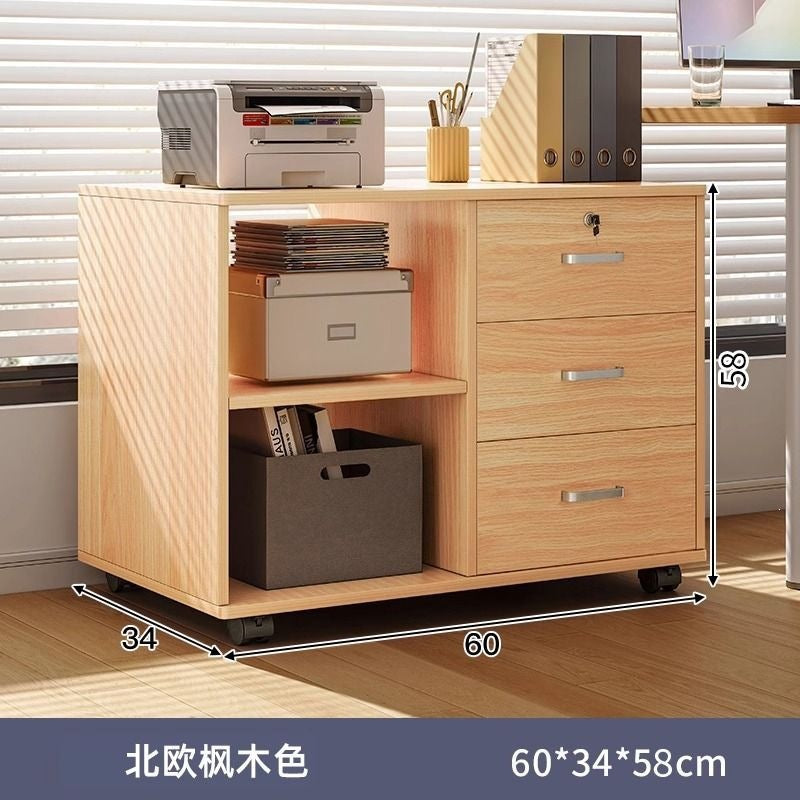 File cabinet table storage rack wooden side cabinet with lock storage cabinet storage cabinet office desk storage cabinet information cabinet