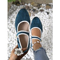 Plus size women's flats for export - new spring/autumn  collection: flat, satin, wedge heel, slip-on, low-cut casual shoes with velcro closure
