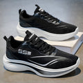 Summer men's new ice silk mesh breathable running shoes ultra-light thick sole trendy casual athletic sneakers