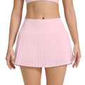 Fashion tennis skirt casual breathable pleated sports skirt for women fake two-piece quick-drying fashion tape high waist fitness skirt