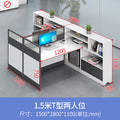 Office desk and chair set for staff, financial employees, and workstations - 2/4 seater facing desk office table