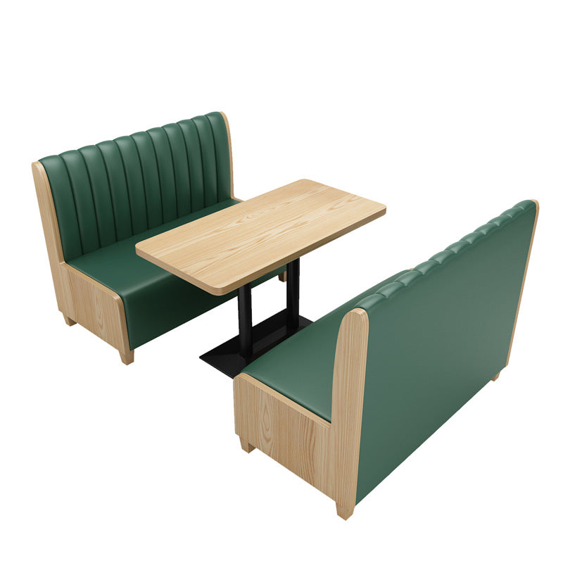 Coffee Western Restaurant Storage Card Sofa Catering Hotel Dessert Milk Tea Shop Restaurant Solid Wood Table and Chair Combination