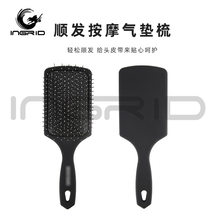 Square Steel Needle Large Plate Air Cushion Comb Straight Hair Large Plate Comb Curly Hair Styling Comb Plastic Airbag Comb Square Air Cushion Comb