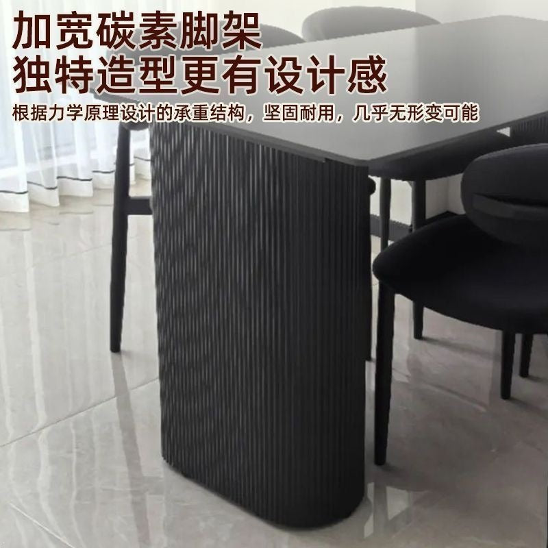 For homecasual black matte slate dining table and chair combination small apartment accessible luxuryfor home rental house dining table rectangular