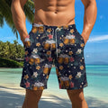 trending men's swim trunks, quick-dry swim shorts, casual athletic beach shorts, new european and american styles