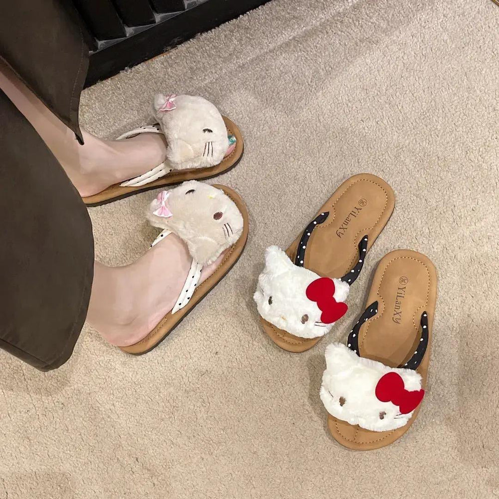 Cartoon cute flip-flops women's summer outwear soft bottomfashion2026 new arrivaleasiest for matchpopularins cool slippers