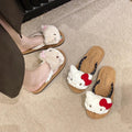 Cartoon cute flip-flops women's summer outwear soft bottomfashion2026 new arrivaleasiest for matchpopularins cool slippers