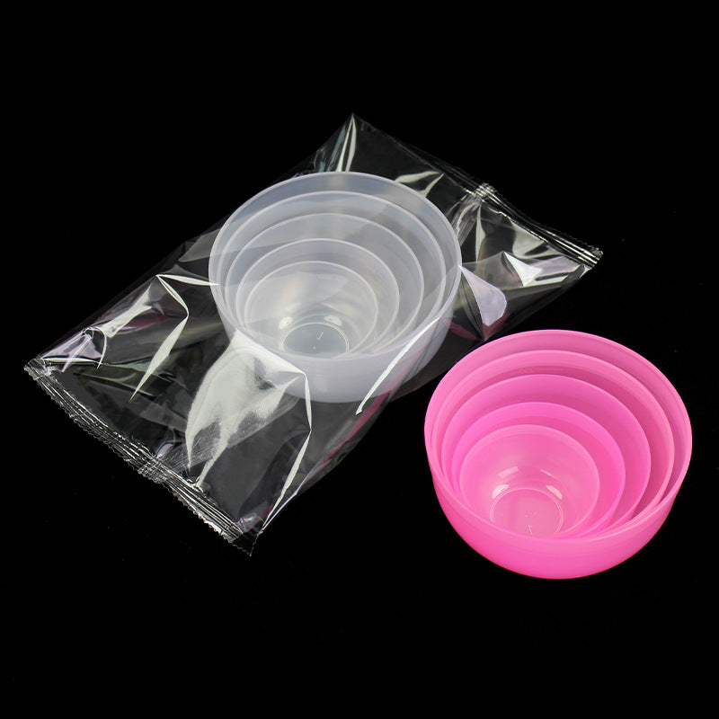 Beauty salon mask bowl no. 1 2#3#4#5 individually packaged plastic bowl 5 specifications suit beauty tool bowl