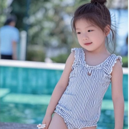 Baby girl's beach vacation one-piece swimsuit - danish style, new  collection, cute kids' swimwear