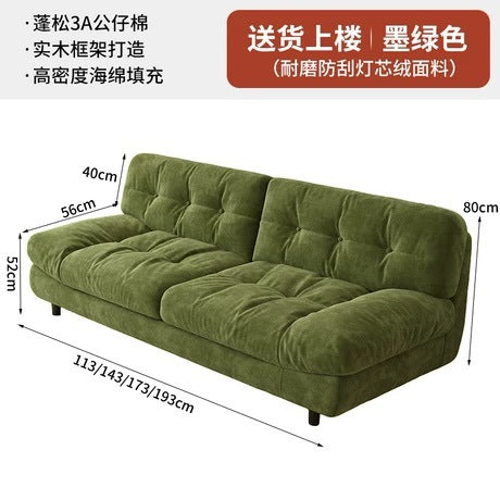 Sofa living room bedroom rental apartment italianaccessible luxury cloud sofa fabric fabric small apartment sofa bed