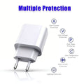 European standard pd 20w charger head compatible with apple iphone charger set, 30w fast charging adapter for iphone