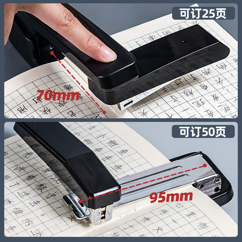 Deli 360 degree rotatable stapler middle seam riding stapler stapler student workbook stapler wholesale