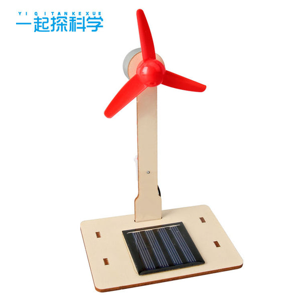 Technology small production DIY solar windmill primary school educational science experiment STEM technology toy material wholesale