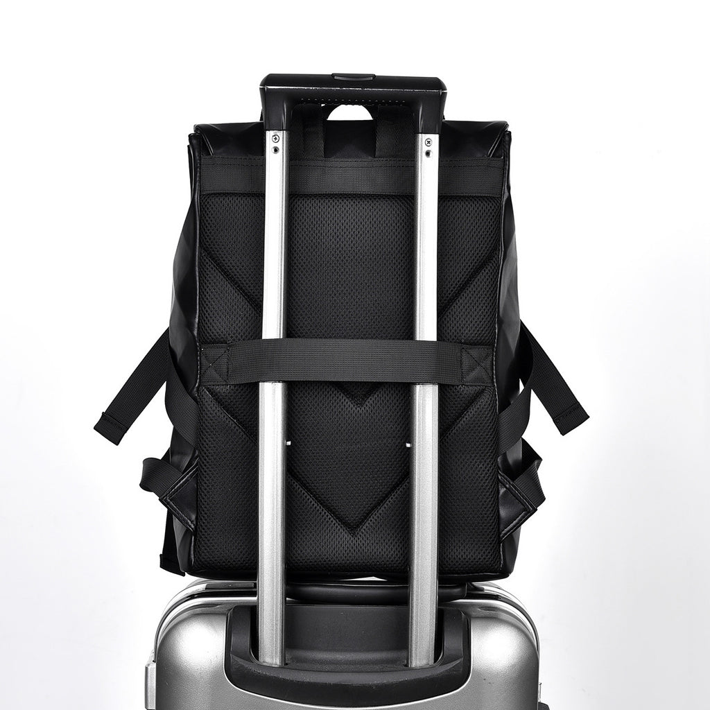 New Fashion Personality Trend Rhombus Backpack Men's Business Large Capacity Backpack Versatile Travel Computer Bag School Bag