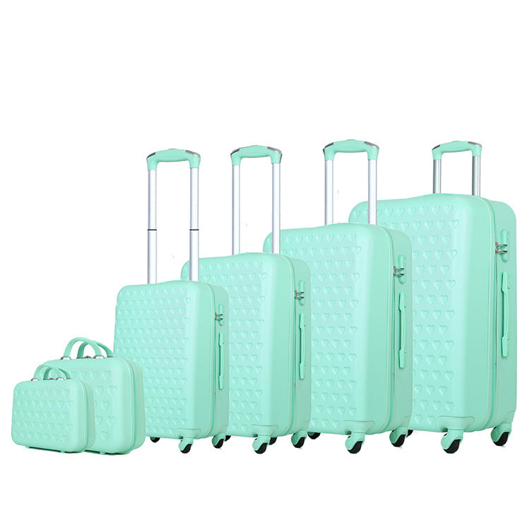 Foreign trade six-piece trolley case, suitcase,  wholesale, universal wheel gift box manufacturer, multi-piece set, password bag.