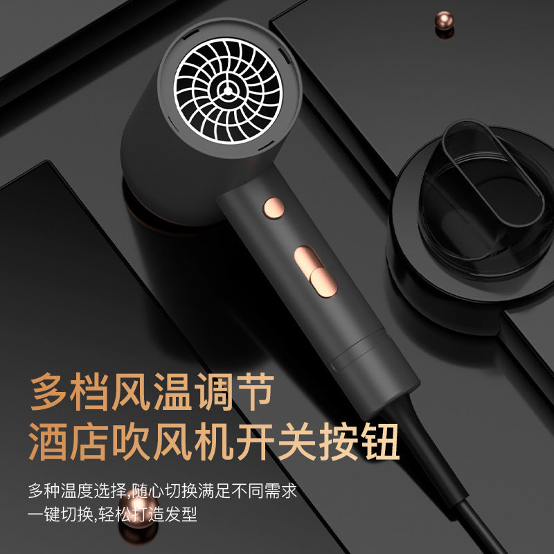 Hotel hair dryer, wall-mounted salon-style high-power hair dryer, punch-free design, home/dorm room high-speed hair dryer