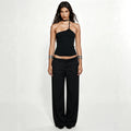 european and american popular cross-border sexy slim-fit camisole top sweater