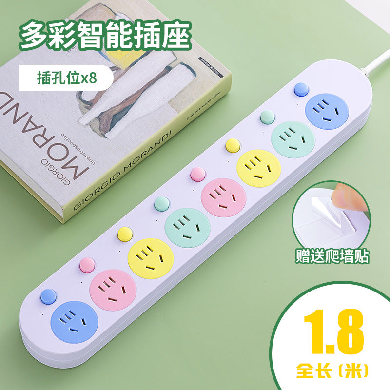 Multi-outlet power strip with usb charging ports - wall socket extension cord for home use