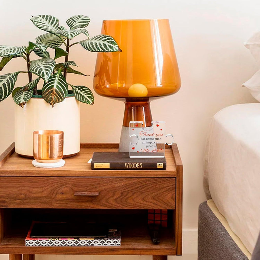 Cross-border new products Valentine's Day puzzles, transparent acrylic, Mother's Day gifts for elders, and desktop decorations for friends.