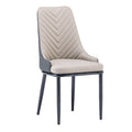 Restaurant & hotel leather upholstered chair - nordic dining chair - modern minimalist casual backrest stool - t28 chair