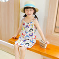 New girls' princess sundress - summer spaghetti strap dress, vest dress for girls, one-piece dress for big girls and toddlers - dropshipping available