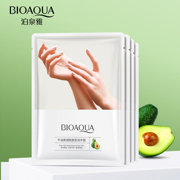 Boquanya Avocado Niacinamide Moisturizing Hand Mask Hydrating Moisturizing Exfoliating Improving Fine Line Care Hand Mask