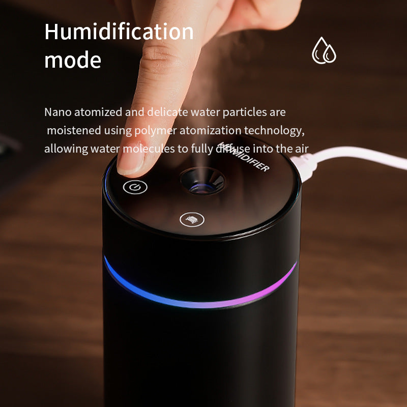 New smart car air freshener usb button humidifier portable colorful atmosphere light atomizer for home use
