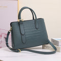 Genuine leather women's shoulder bag - premium crocodile-embossed tote bag for women, new 2024 collection, versatile and stylish crossbody bag