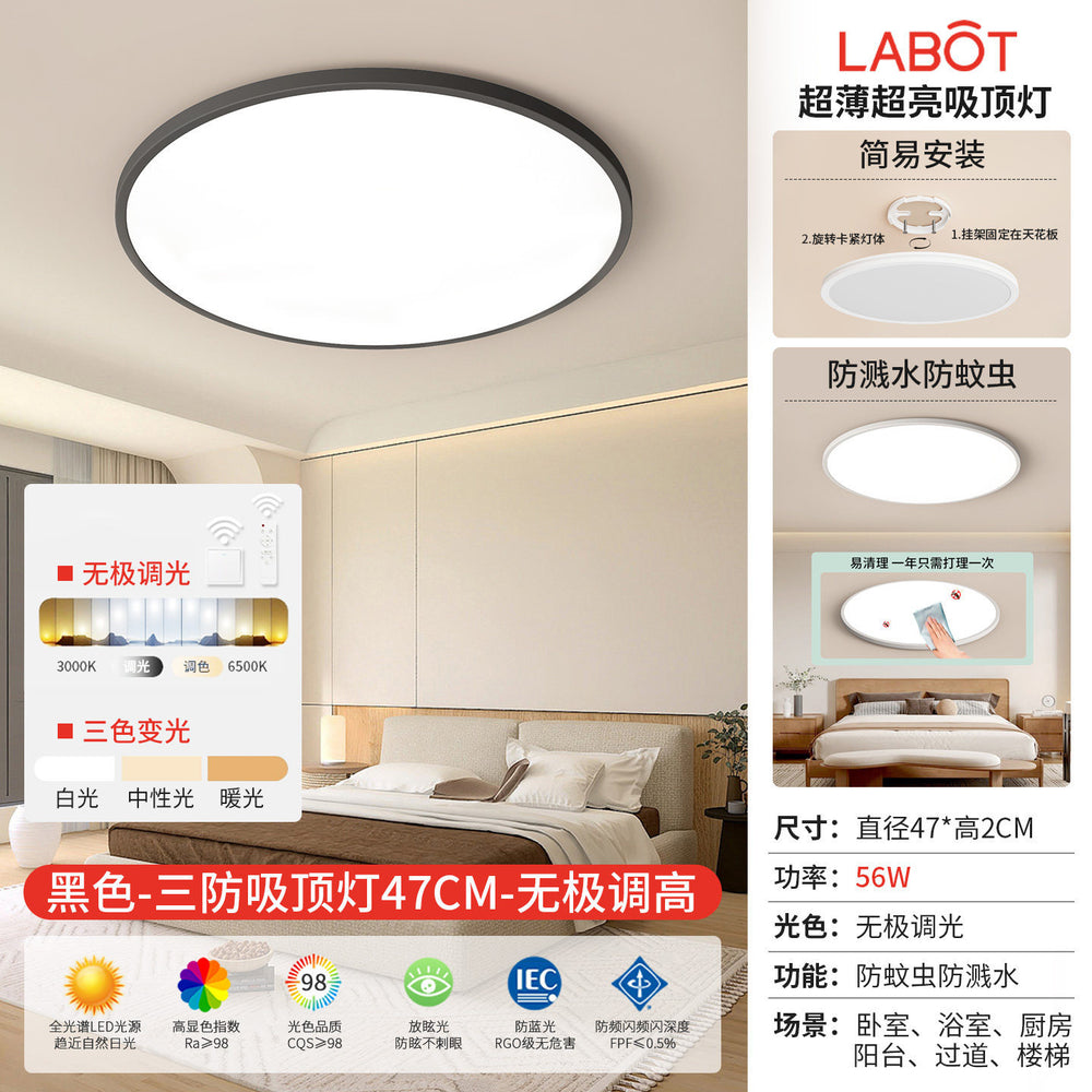Led ceiling light - minimalist modern style for master bedroom, living room, hallway, kitchen, balcony - eye protection main lighting