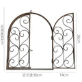 Garden courtyard iron fence small fence climbing rack flower bracket outdoor courtyard plant rose line lotus climbing flower rack